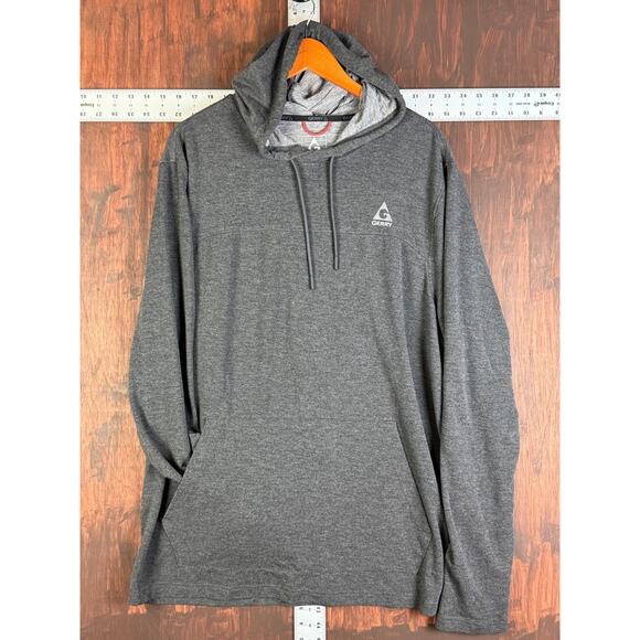 Gerry Lightweight Performance Hoodie Long Sleeve Activewear Dark Gray 2XL XXL - Picture 2 of 7